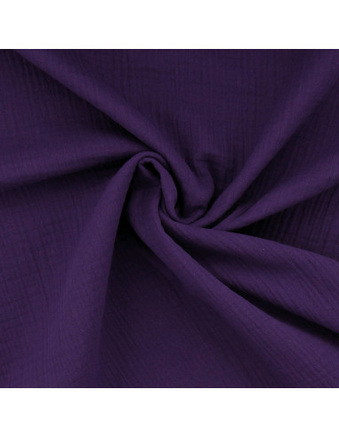 Tecido de gaze dupla de algodão - Violeta
