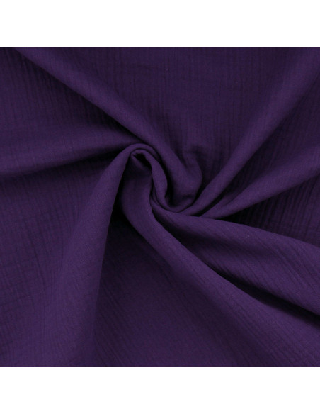 Tecido de gaze dupla de algodão - Violeta