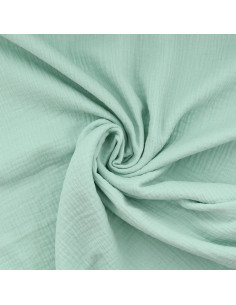 Tecido gaze dupla de algodão - Menta clara