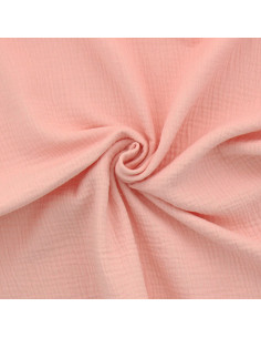Tecido gaze dupla de algodão - Blush