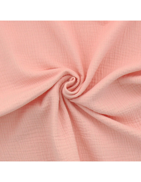 Tecido gaze dupla de algodão - Blush