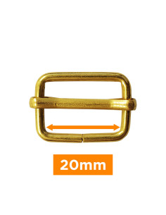 Fivela deslizante - Ouro 20 mm