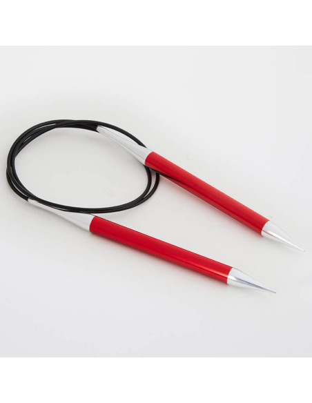 Agulhas circulares KnitPro Zing com cabo