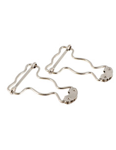 Fivelas especiais para jardineira 32 mm prata Bohin 2