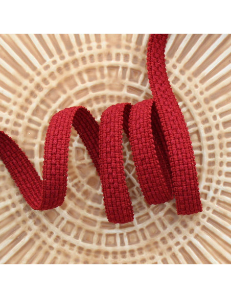 Galão bordado - Vermelho