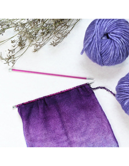 Agulhas retas KnitPro Zing