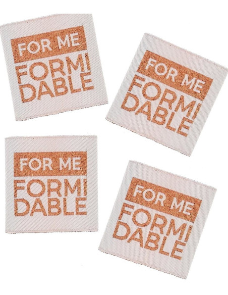 Conjunto de 4 etiquetas para costurar - For me formidable