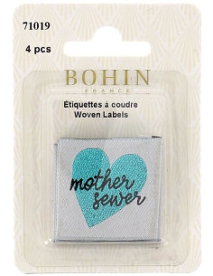 Conjunto de 4 etiquetas para costurar - Mother sewer 2