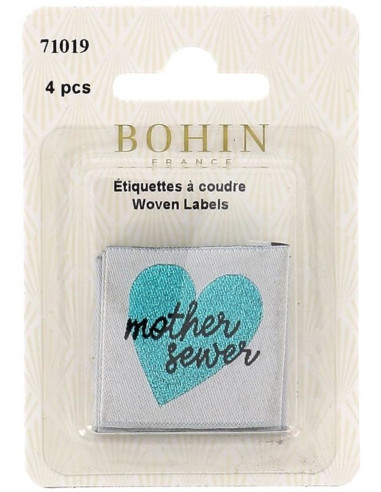 Conjunto de 4 etiquetas para costurar - Mother sewer