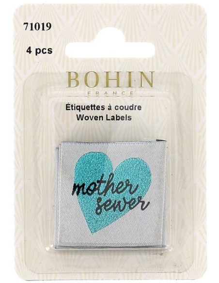 Conjunto de 4 etiquetas para costurar - Mother sewer