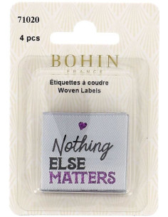 Conjunto de 4 etiquetas para costurar - Nothing Else Matters 2