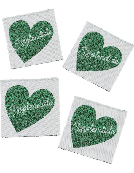 Conjunto de 4 etiquetas para costurar - Esplêndido