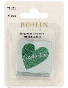 Conjunto de 4 etiquetas para costurar - Esplêndido 2