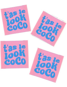 Conjunto de 4 etiquetas para costurar - Tens o estilo coco