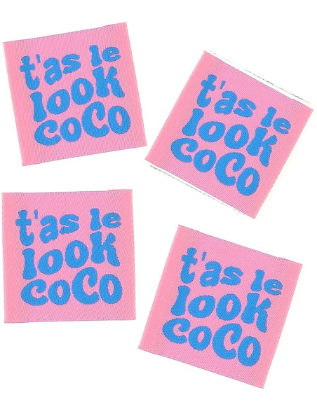 Conjunto de 4 etiquetas para costurar - Tens o estilo coco