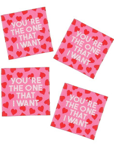 Conjunto de 4 etiquetas para costurar - You´re the one that I want