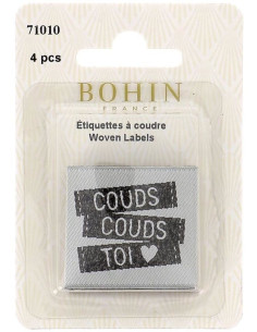Conjunto de 4 etiquetas para costurar - Costura costura você mesmo 2