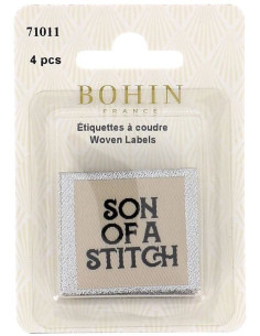 Conjunto de 4 etiquetas para costurar - Son of a stitch 2