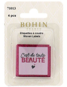 Conjunto de 4 etiquetas para costurar - É de uma beleza! 2