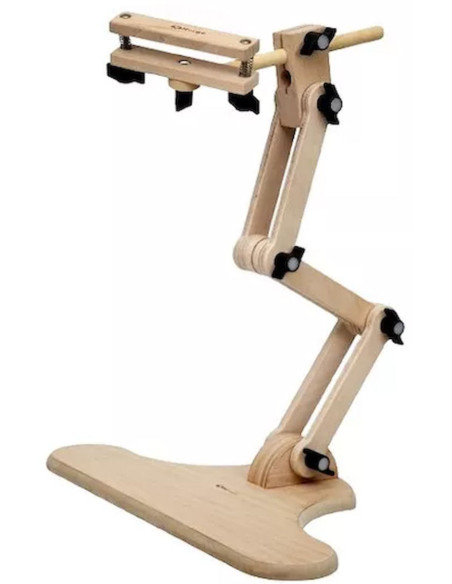 Suporte ajustável de mesa com múltiplas configurações para bastidor de bordado