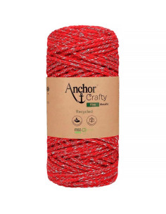 Algodão macramé reciclado Crafty Fine Métallic Anchor