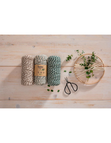 Algodão macramé reciclado Crafty Fine Multico Anchor