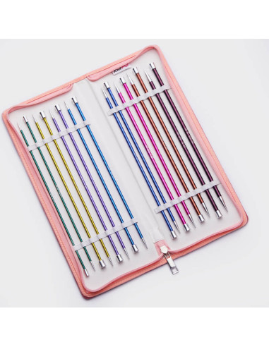 Conjunto de agulhas retas KnitPro Zing