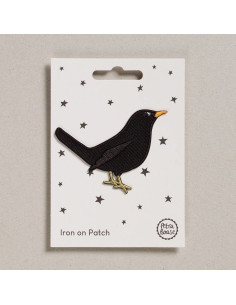 Patch termocolante - Pássaro preto