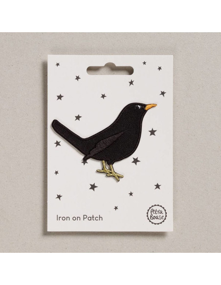 Patch termocolante - Pássaro preto