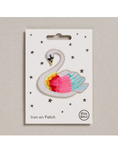 Patch termocolante - Cisne arco-íris