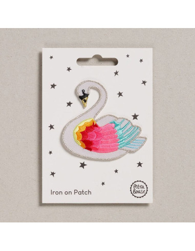 Patch termocolante - Cisne arco-íris