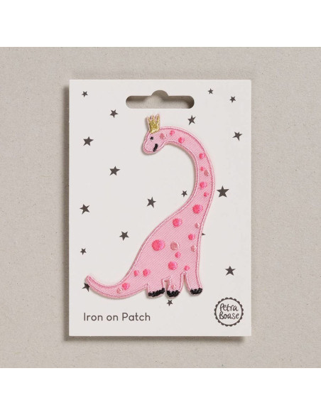Emblema termocolante - Dinossauro rosa