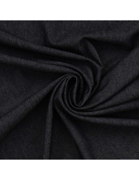 Tecido Denim chambray - Preto