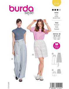 Molde de calça - Burda 5718