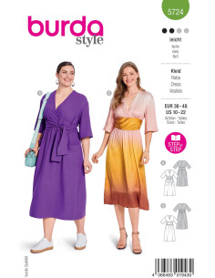 Molde de vestido - Burda 5724