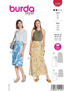 Molde de saia - Burda 5725
