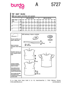 Molde de top - Burda 5727 2