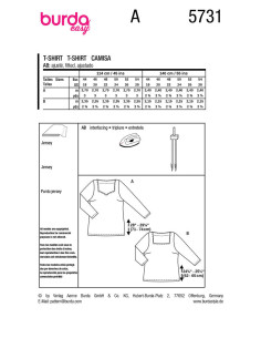 Molde de top - Burda 5731 2