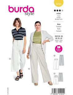 Molde de calça - Burda 5735