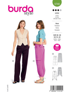 Molde de calça - Burda 5740