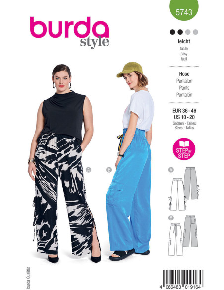 Molde de calça - Burda 5743
