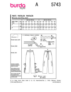 Molde de calça - Burda 5743 2