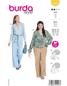 Molde de blusa - Burda 5746