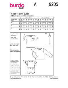 Molde de top - Burda 9205 2