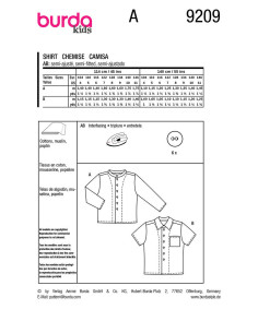 Molde de camisa - Burda 9209 2