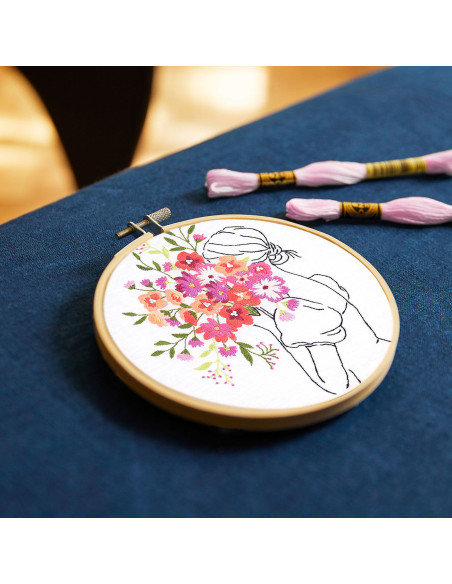 Kit de bordado - Ramo de flores