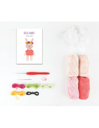 Kit amigurumi - Rosie o coelho
