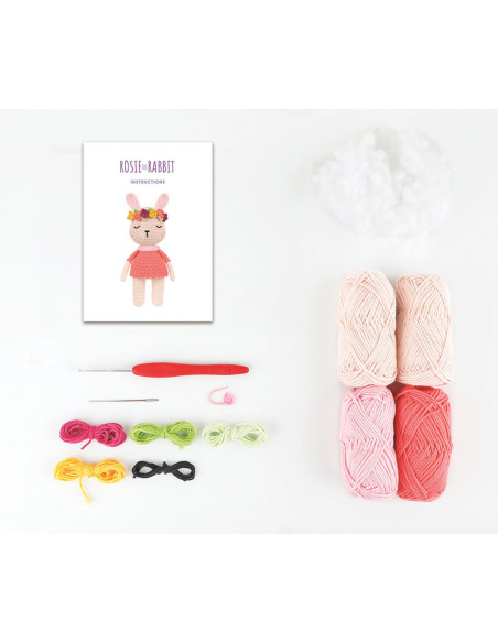 Kit amigurumi - Rosie o coelho