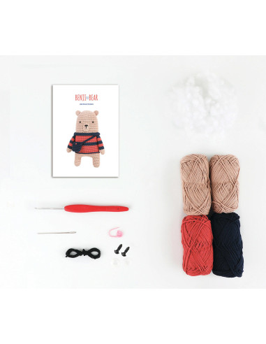 Kit amigurumi - Benji o ursinho