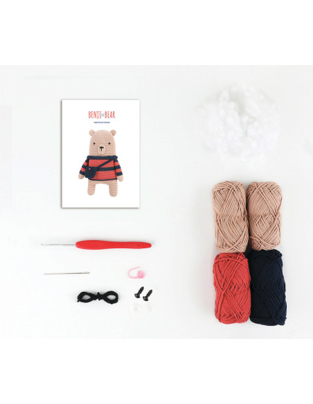 Kit amigurumi - Benji o ursinho